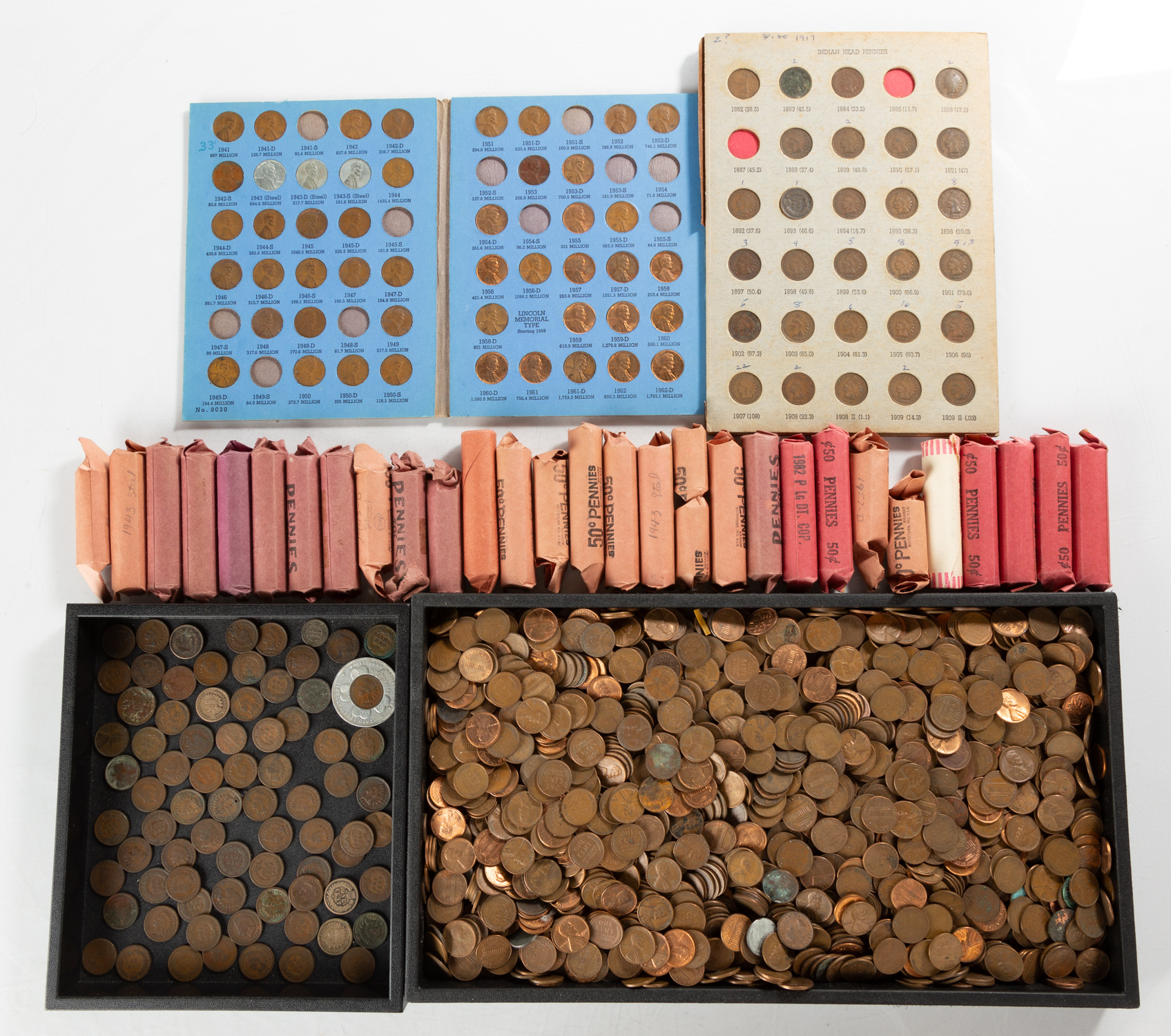 GROUP OF US PENNIES Total weight: