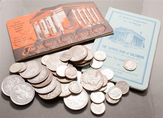 Group of U.S. silver Half Dollars