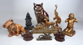 GROUP OF VARIOUS CAST IRON FIG