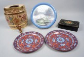 GROUP OF VARIOUS DISHES AND RU