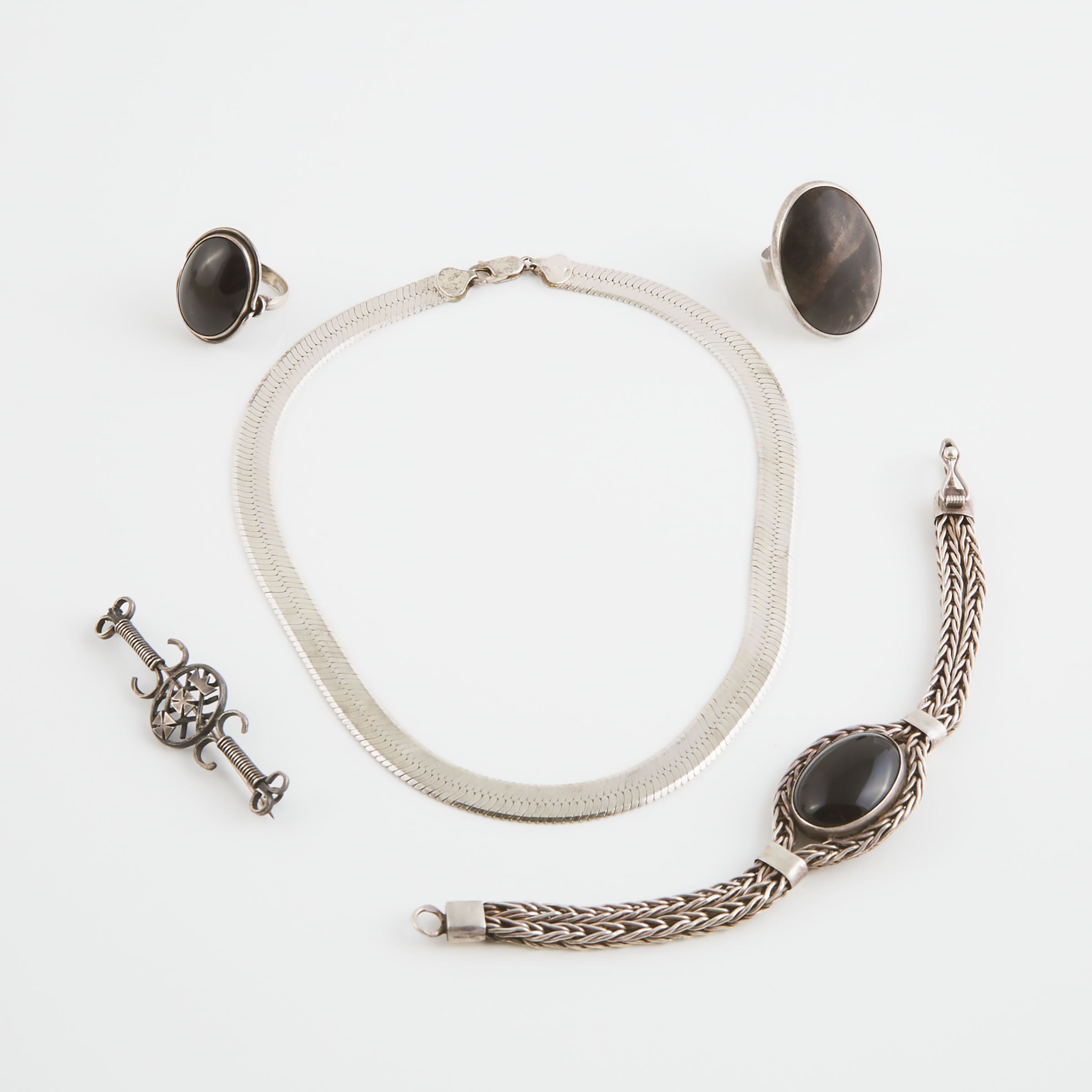 Group Of Various Polish Silver