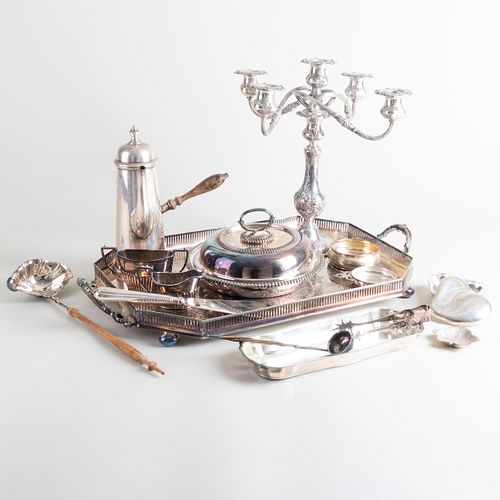 GROUP OF VARIOUS SILVER AND