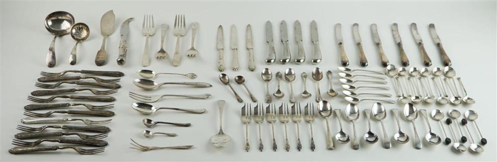 GROUP OF VARIOUS SILVERWARE AND