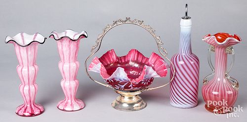 GROUP OF VICTORIAN GLASSGroup of