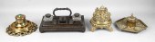 GROUP OF VICTORIAN INKWELLS, L