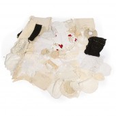 GROUP OF VICTORIAN LACE AND EM
