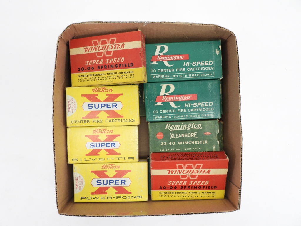GROUP OF VINTAGE AMMUNITION ,All