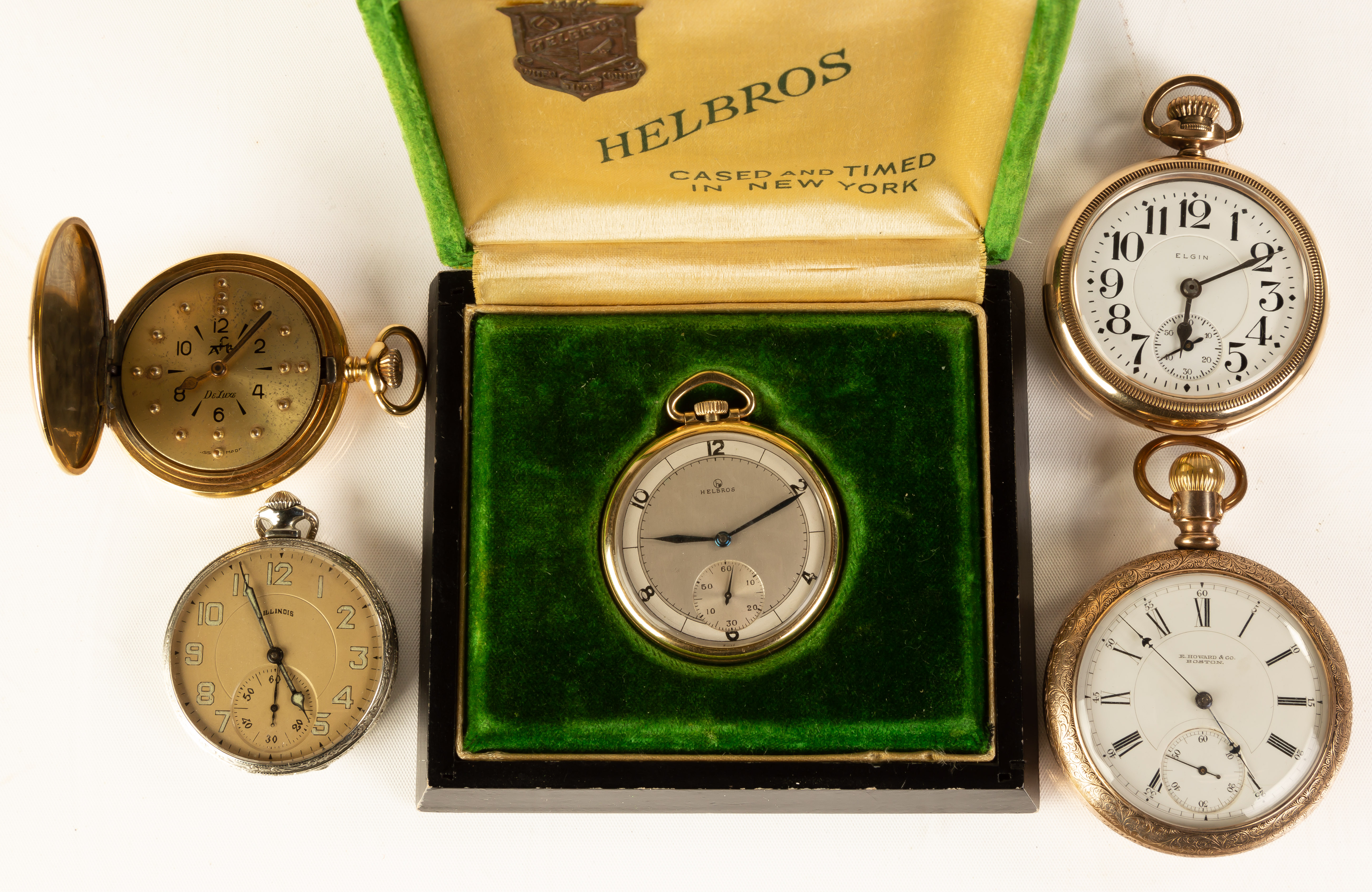 GROUP OF VINTAGE POCKET WATCHES