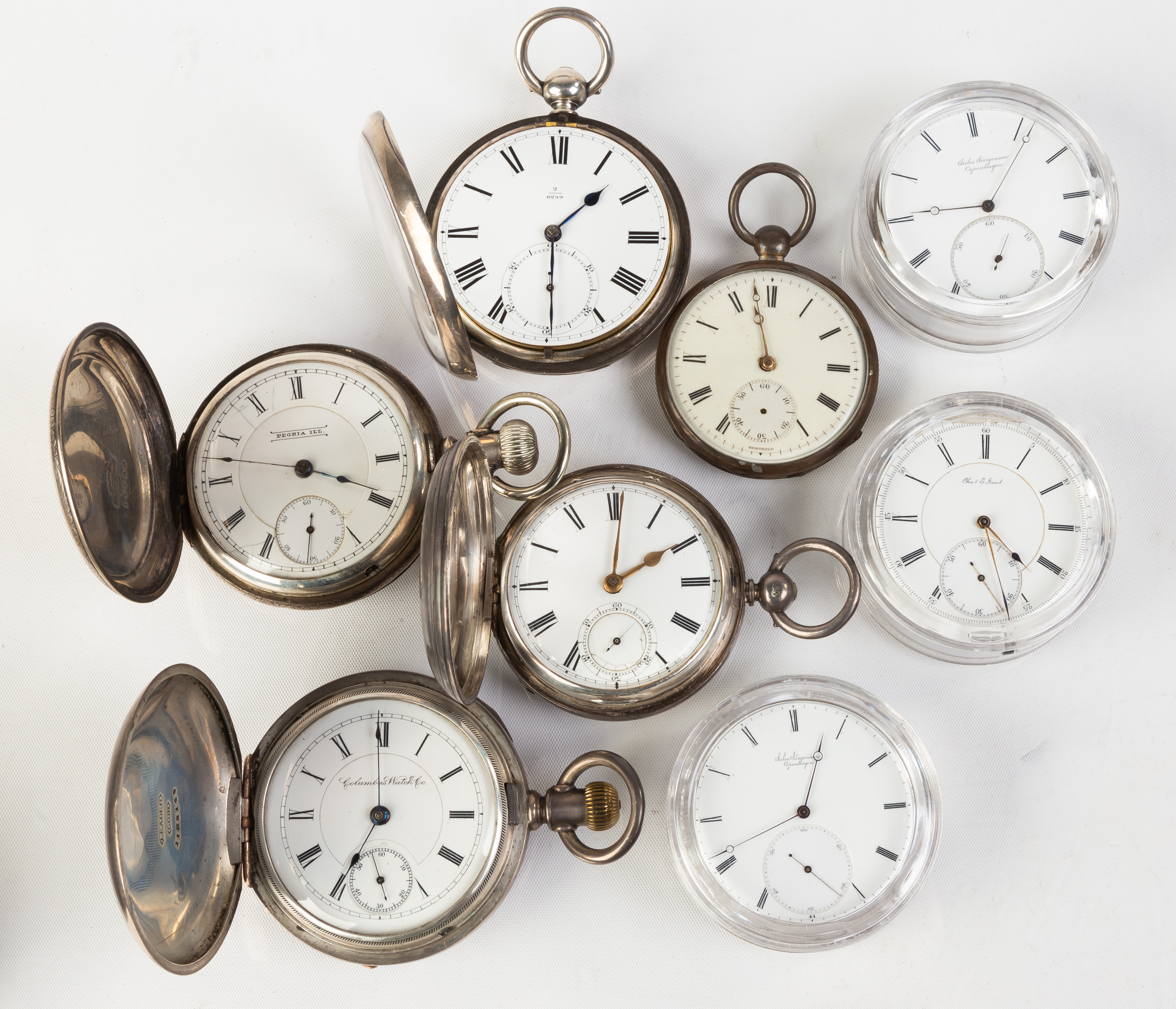 GROUP OF VINTAGE POCKET WATCHES &