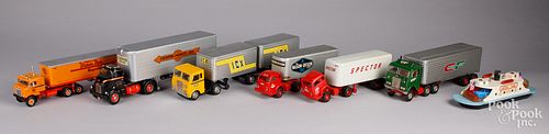 GROUP OF VINTAGE TRACTOR TRAILER