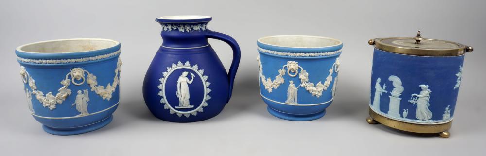 GROUP OF WEDGWOOD BLUE AND WHITE