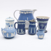 GROUP OF WEDGWOOD BLUE JASPERW