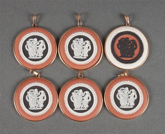 Group of Wedgwood tri-colored