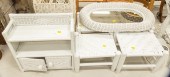 GROUP OF WICKER & OTHER FURNIT