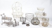 GROUP OF WIRE BASKETS AND PLAN