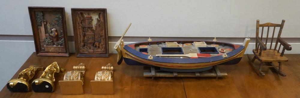 GROUP OF WOOD DECORATIVE
