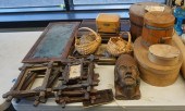 GROUP OF WOOD FRAMES, SHAKER T