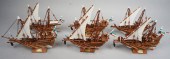 GROUP OF WOOD MODELS OF KUWAIT