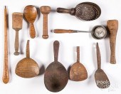 GROUP OF WOODENWARE, 19TH C.Gr