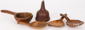GROUP OF WOODENWARE, 19TH C.Gr