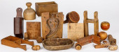 GROUP OF WOODENWARE, 19TH/20TH