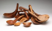 GROUP OF WOODENWARE INCLUDING