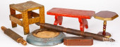 GROUP OF WOODENWARE, TO INCLUD