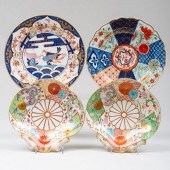 GROUP OF WORCESTER CHINOISERIE