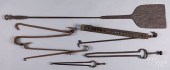 GROUP OF WROUGHT IRON, 18TH/19