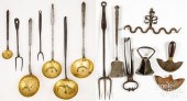 GROUP OF WROUGHT IRON UTENSILS