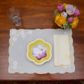 GROUP OF YELLOW EMBROIDERED LI