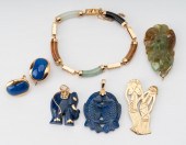 GROUP OF YELLOW GOLD & MULTI-G