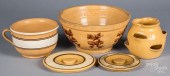 GROUP OF YELLOWARE, 19TH C.Gro