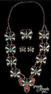 GROUP OF ZUNI INDIAN BUTTERFLY