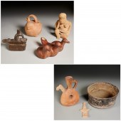 GROUP PRE-COLUMBIAN EFFIGY VES