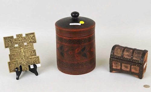GROUP RUSSIAN ITEMS, ICON, P/M