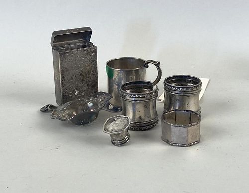 GROUP SEVEN ASSORTED STERLING