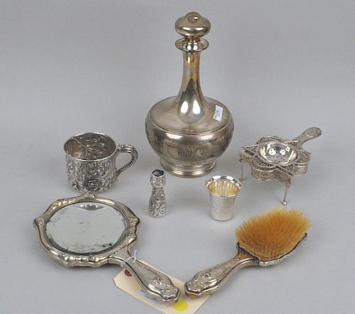 GROUP SEVEN SMALL STERLING & SILVER