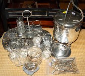 GROUP SILVER PLATED TABLE WARE
