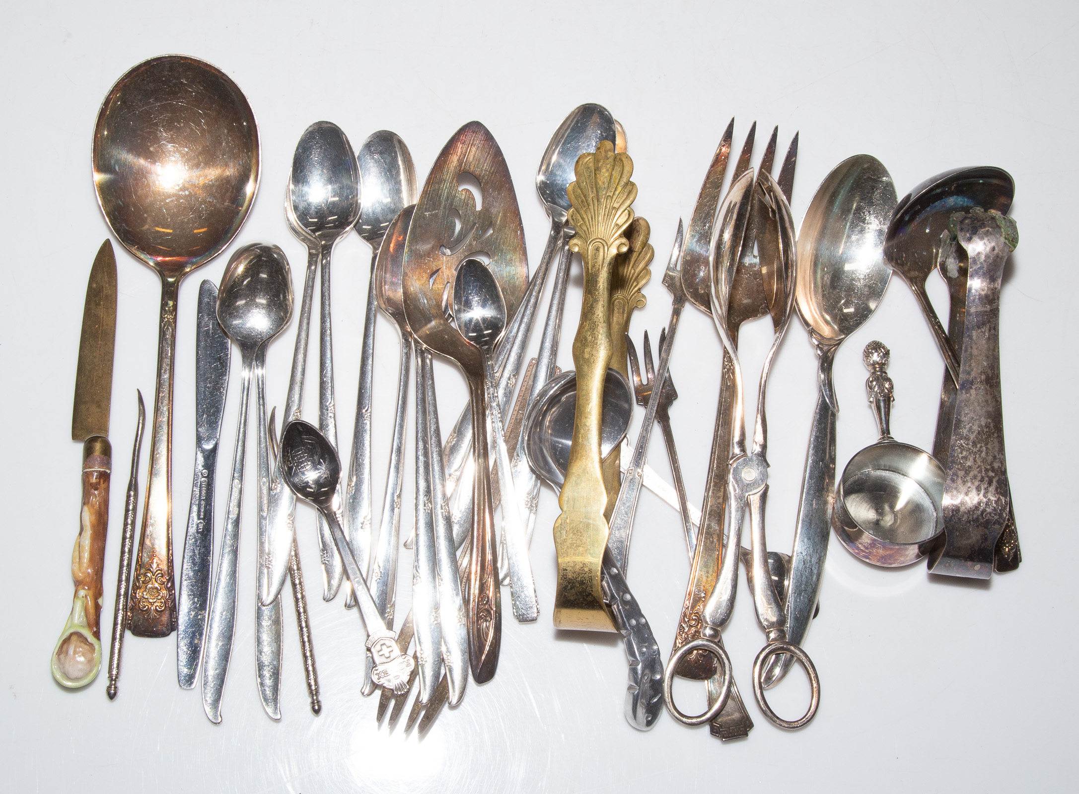 GROUP STERLING & SILVER PLATED