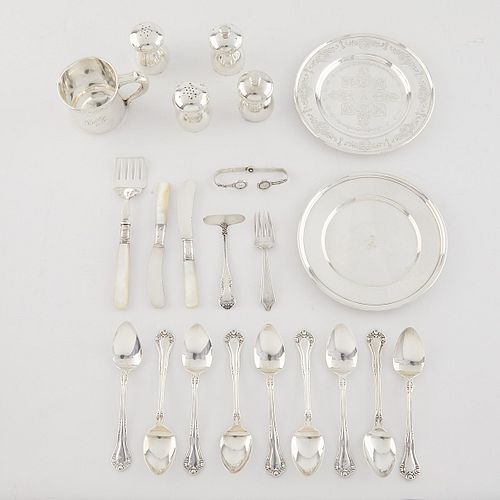 GROUP STERLING SILVER, SILVERPLATE,