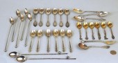 GROUP STERLING SILVER SPOONS,