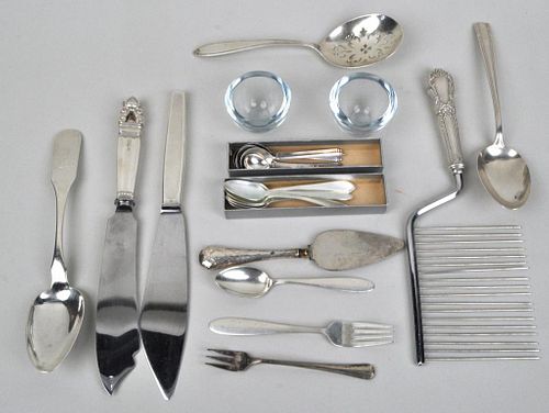 GROUP STERLING UTENSILS,