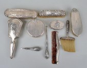 GROUP TEN STERLING DRESSER & T