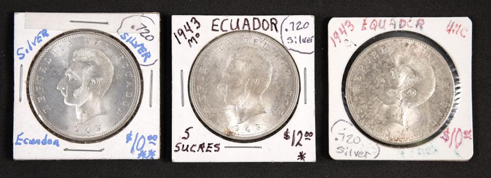 GROUP, THREE 1943 ECUADOR 5