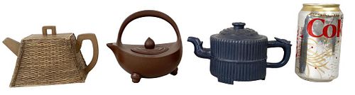 GROUP THREE CHINESE YIXING CLAY