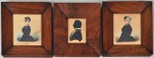 GROUP THREE FRAMED SILHOUETTE/