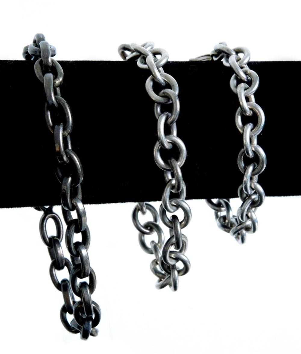 GROUP, THREE STERLING SILVER