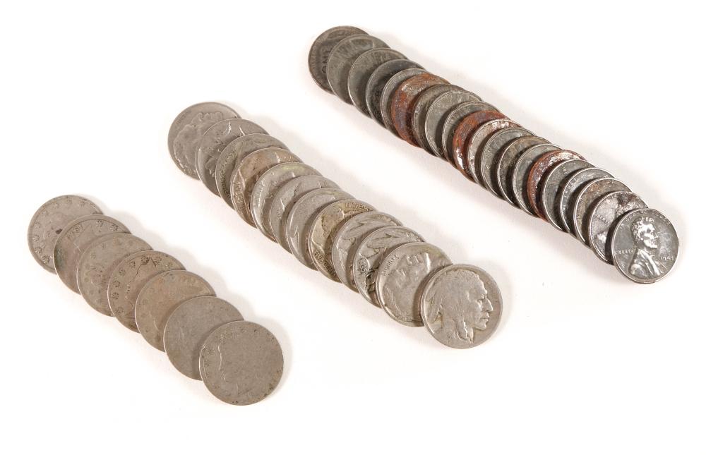 GROUP, USA 19 VARIOUS NICKELS &