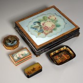 GROUP VICTORIAN CANDY BOXES &